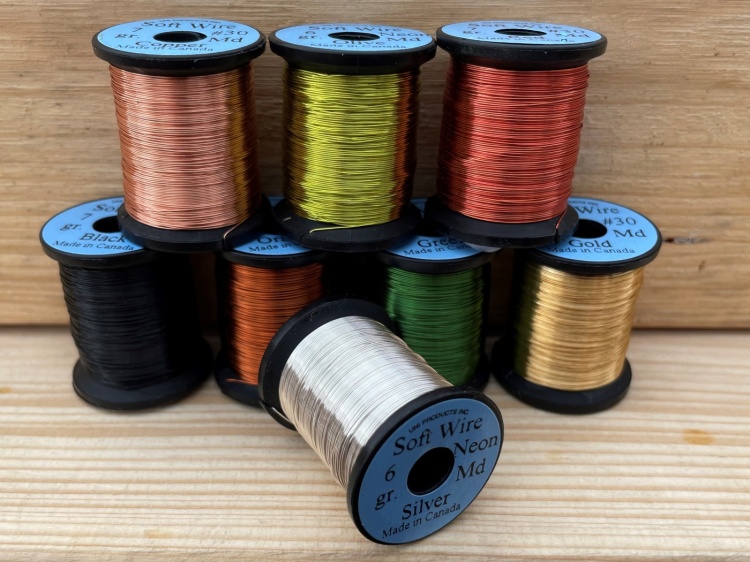 Uni Soft Copper Wire Fine 0.2mm Black Fly Tying Materials